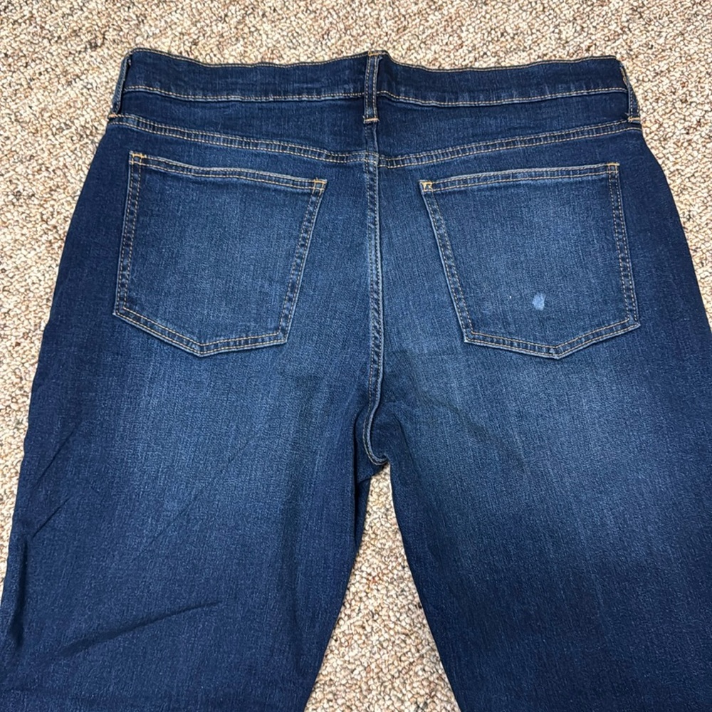 Gap Denim Girlfriend dark blue straight leg jeans - Picture 3 of 5